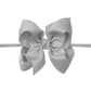 1/4" NYLON PANTYHOSE HEADBAND W/SIGNATURE GROSGRAIN BOW