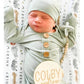 Bamboo Baby Knot Gown & Hat // Solid Moss