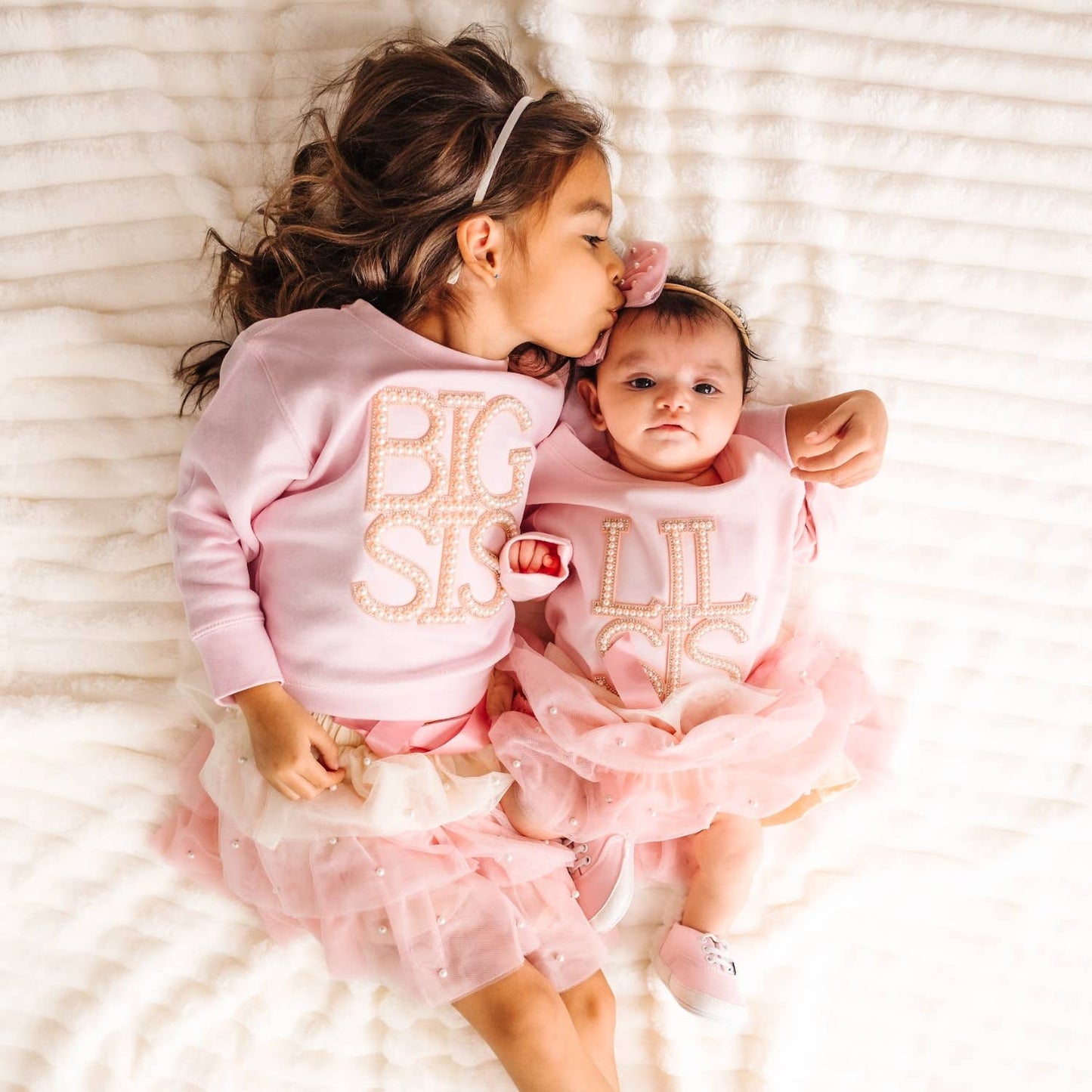 Lil Sis Pearl Patch Long Sleeve Romper