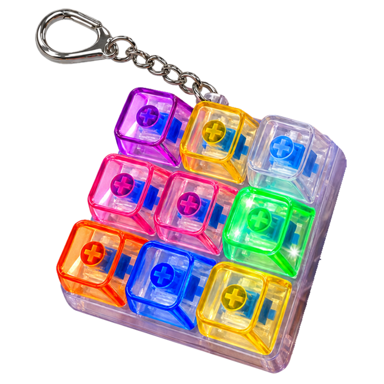Light-Up Fidget LED Keypad Keychain Toy