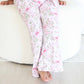 Girl's Two Piece Flare Lounge Set | Bows in Bloom