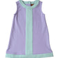 Purple dress with mint green trim