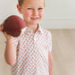 Boys Football Frenzy Knit Short Sleeve Performance Polo