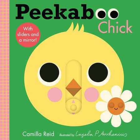 Book cover of 'Peekaboo Chick' with a yellow chick illustration 