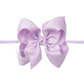 1/4" NYLON PANTYHOSE HEADBAND W/SIGNATURE GROSGRAIN BOW