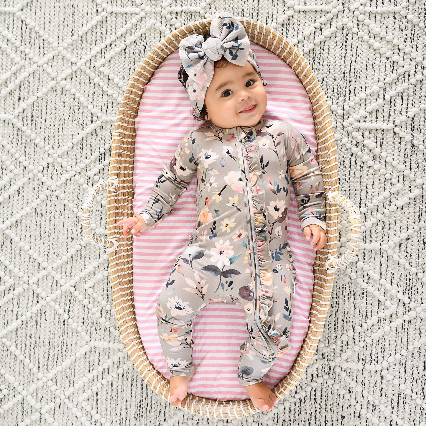 Tatum Ruffle Zip Bamboo One Piece