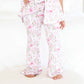 Girl's Two Piece Flare Lounge Set | Bows in Bloom