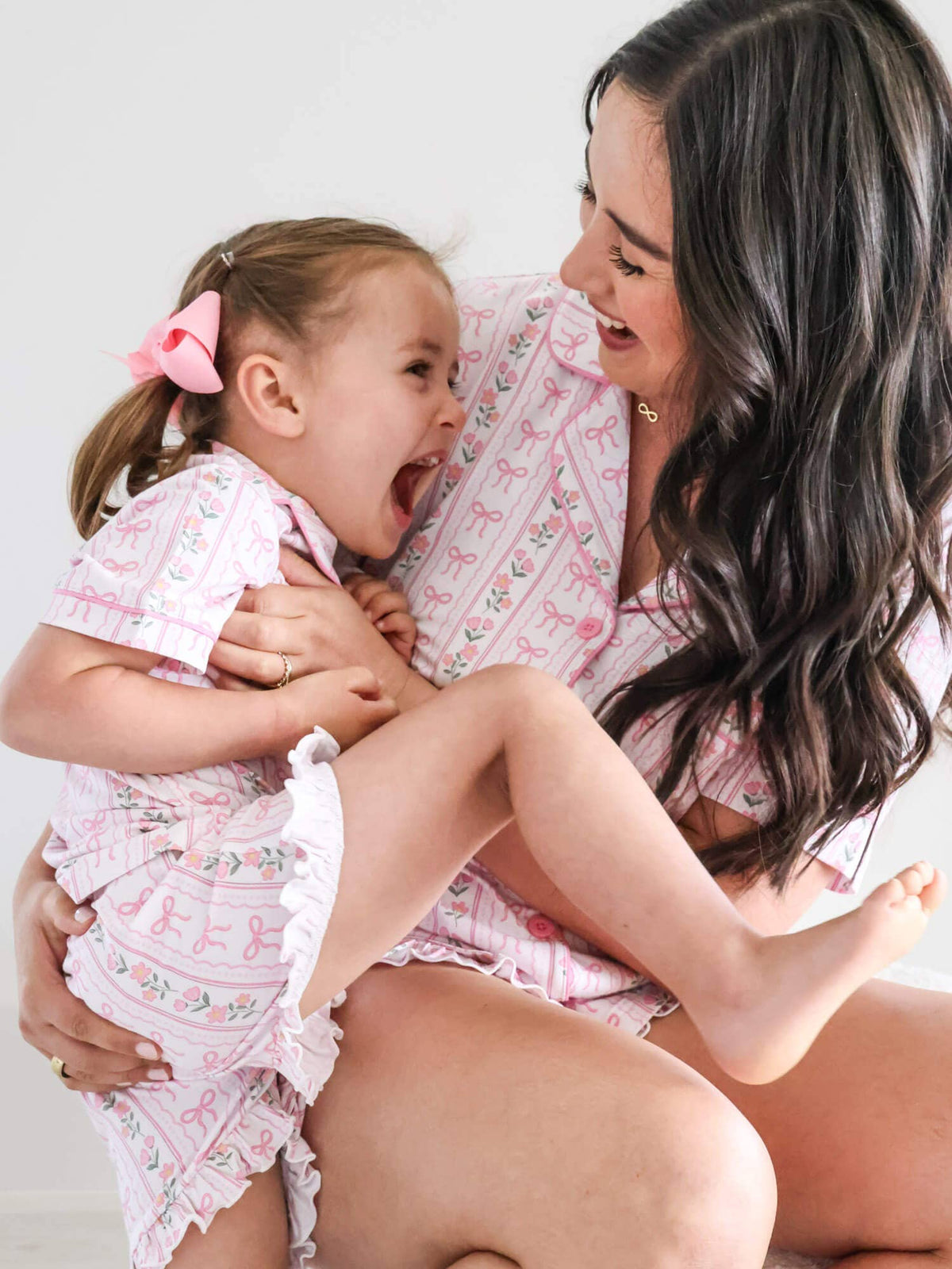 Girls' Two-Piece Short Lounge Set | Coquette Garden