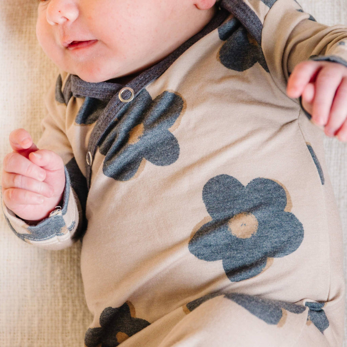 Newborn Knotted Gown // Gemma In Tan