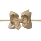 1/4" NYLON PANTYHOSE HEADBAND W/SIGNATURE GROSGRAIN BOW