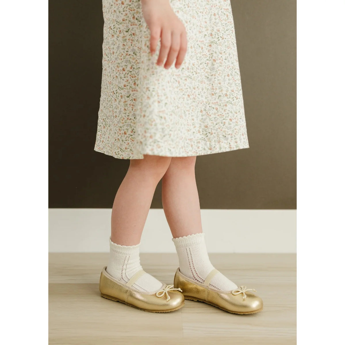Alia Ballerina Flat // Gold
