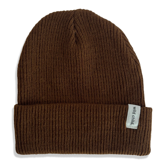 Baby / Kids Classic Beanie (Dark Brown)