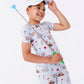 Caddy Crew Shorts Pajamas - Blue