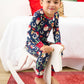 SoftSnooze™ Kids Bamboo Viscose Giddy Up Santa Western Christmas Long Sleeve Pajama Set