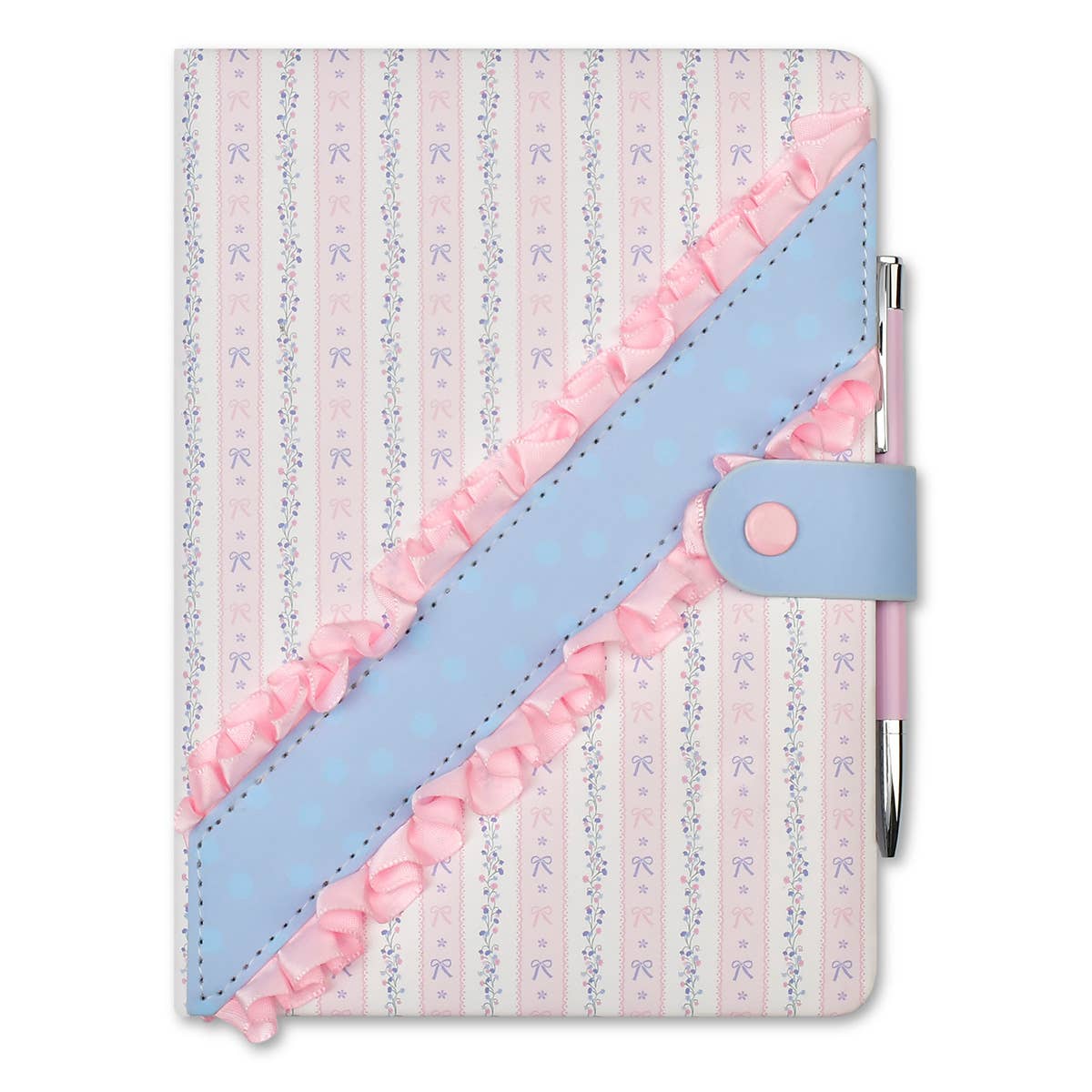 Floral Stripes Journal