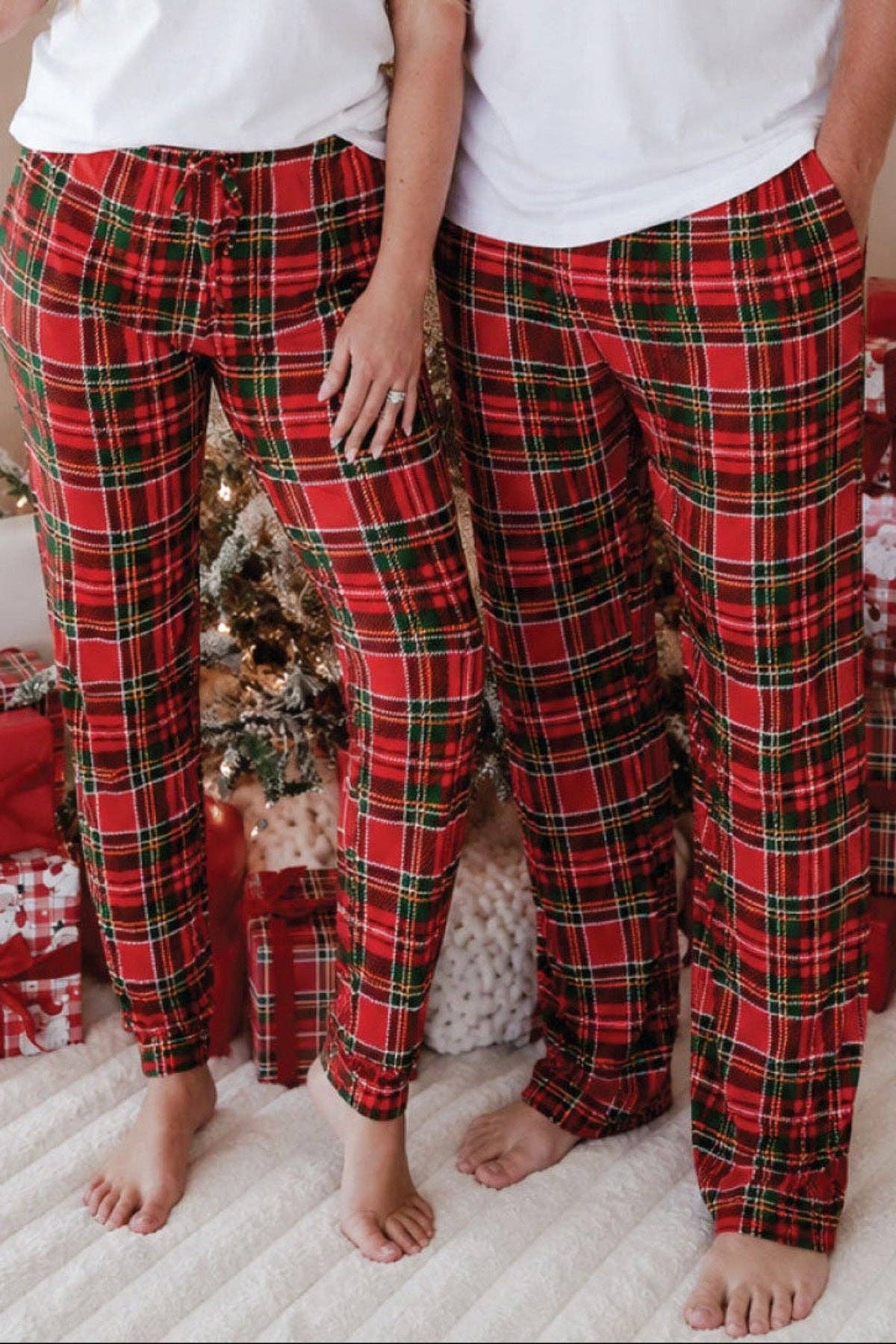 Unisex Adult Pajama Pants | Plaid Tidings