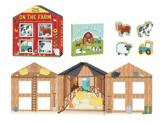 On the Farm: Wooden Toy Play Set by IglooBooks