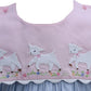 Light Blue Lamb Dress with Removable Bib