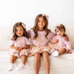 Lil Sis Pearl Patch Short Sleeve Romper - Family Fun