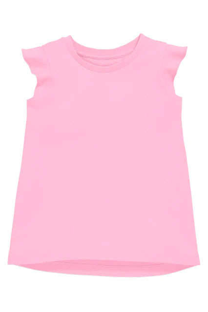 Basic Ruffle Sleeve Tank // Light Pink