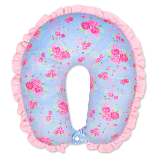 Floral patterned neck pillow 