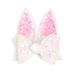Shaker Easter Bunny Ear Bow Clip - Kids Hair Accessories