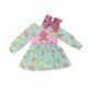 Children's dress with gingerbread pattern 