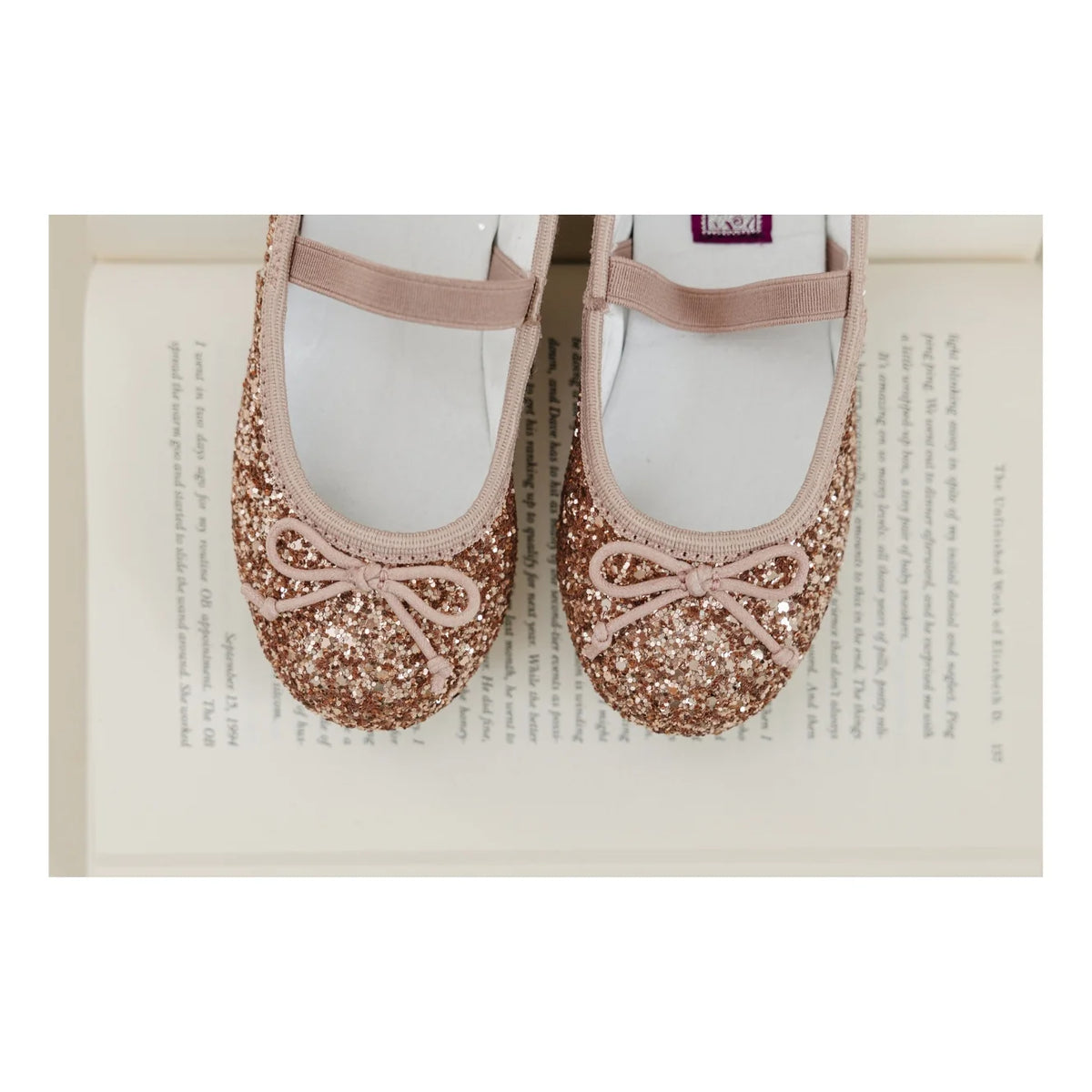 Victoria Ballerina // Glitter Rose Gold