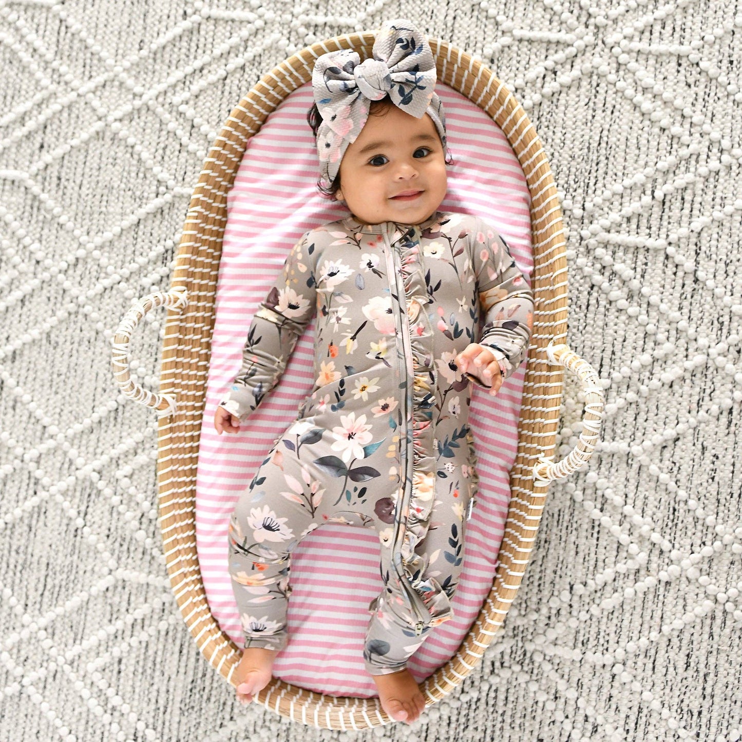 Tatum Ruffle Zip Bamboo One Piece