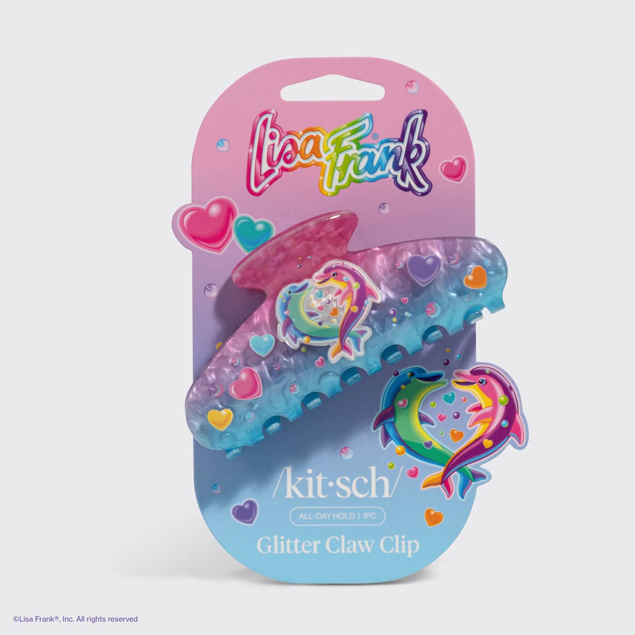 Lisa Frank x Kitsch Glitter Claw Clip