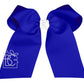 Cheer Bow on Pony-O (Electric Blue & White)