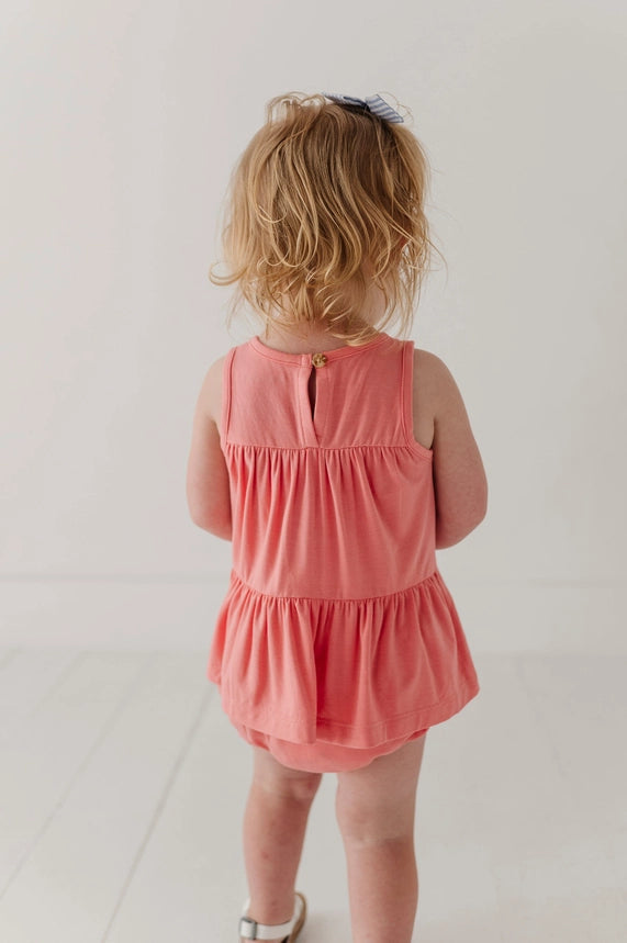 Strawberry Ice Double Peplum & Bloomer Set