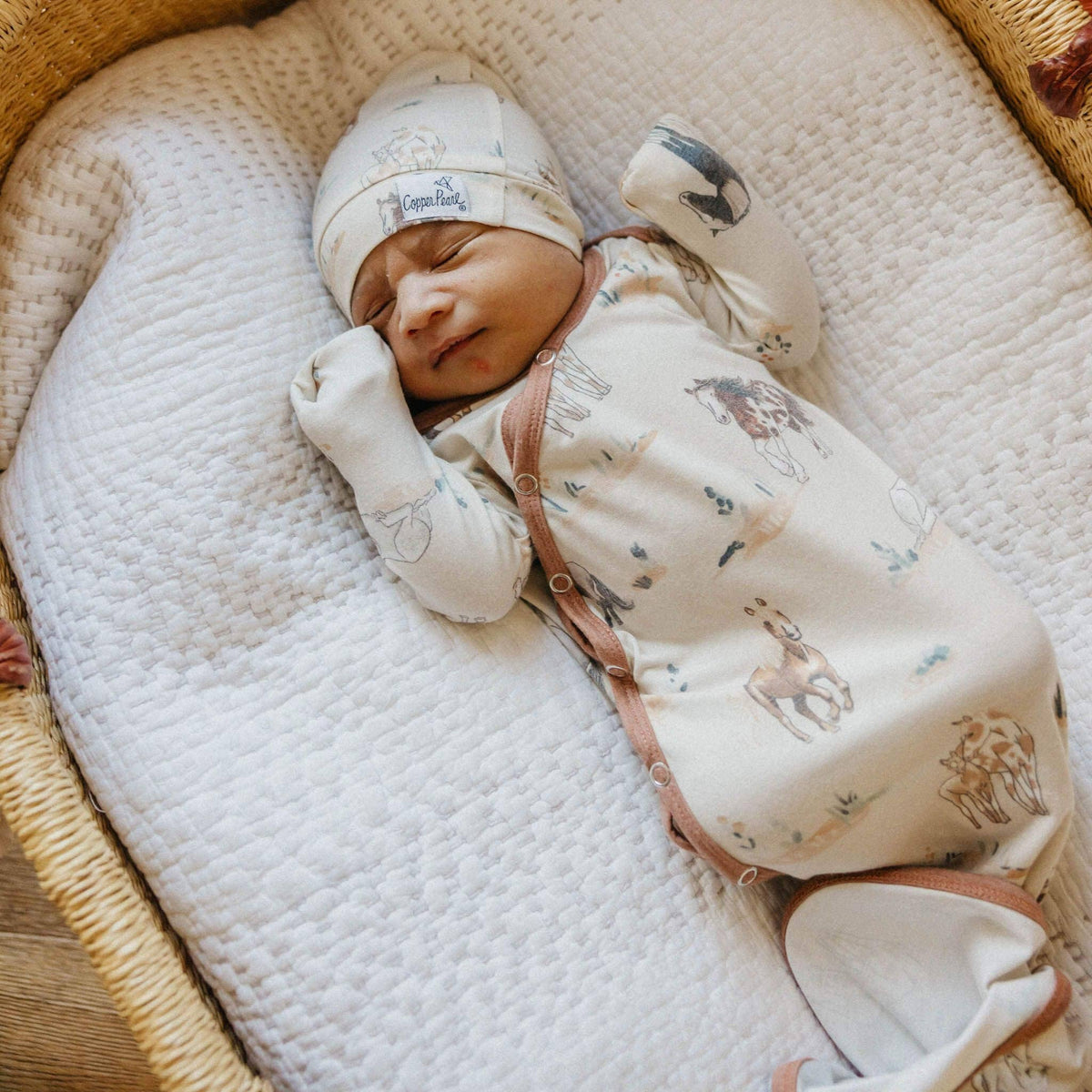 Newborn Knotted Gown // Montana