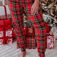 Unisex Adult Pajama Pants | Plaid Tidings