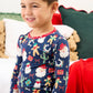 SoftSnooze™ Kids Bamboo Viscose Giddy Up Santa Western Christmas Long Sleeve Pajama Set