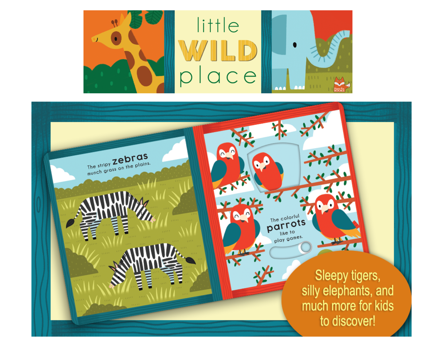 Little Wild Place - Interactive Board Book for Kids Ages 3-6