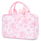 Pretty Pink Toile Large Costmetic Bag