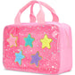 Pink Star Large Costmetic Bag