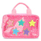 Pink Star Large Costmetic Bag