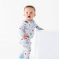 Caddy Convertible Footies- Blue