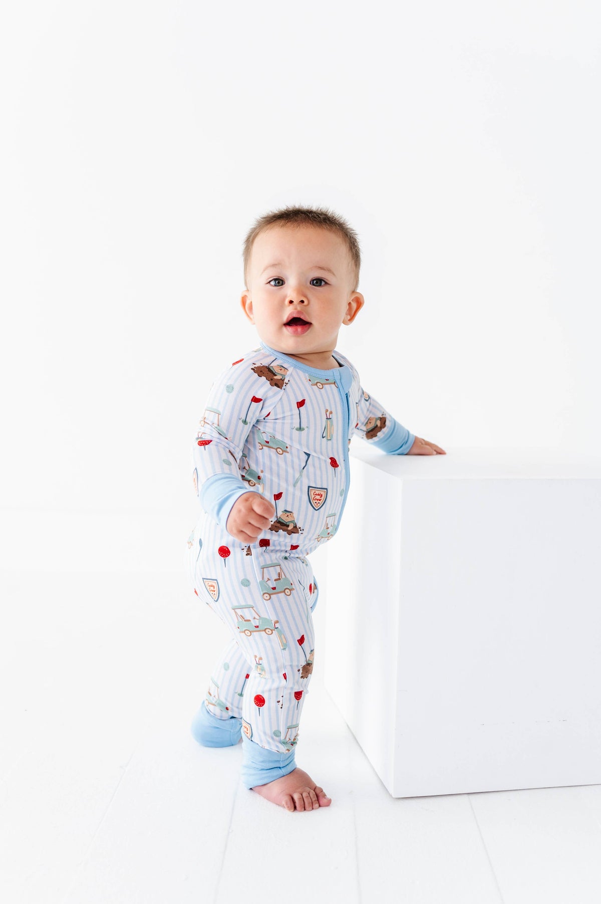 Caddy Convertible Footies- Blue