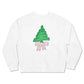 White sweatshirt with tree and bow