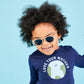 Kids Eco Collection: Keyhole Sunglasses in Soft Sand