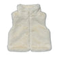 Girls Faux Fur Vet // Cream