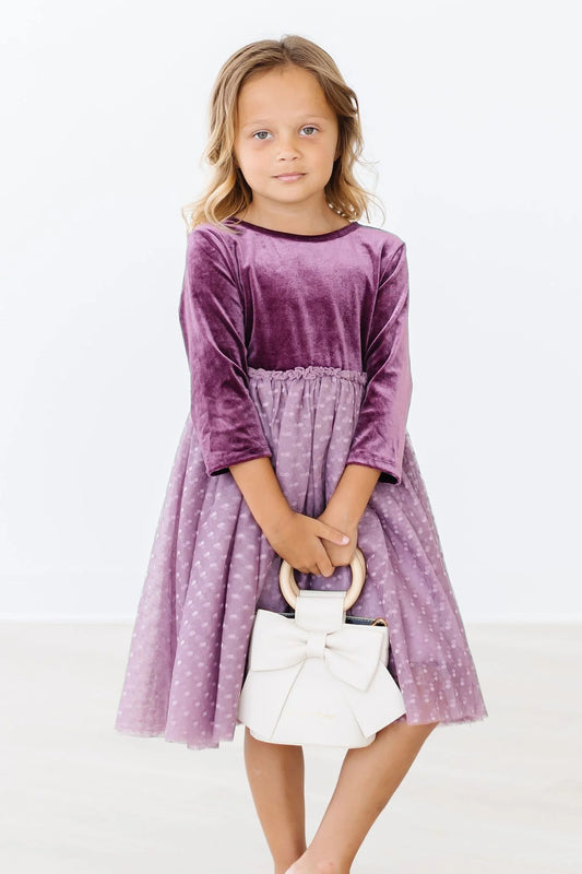 Velvet Tutu Dress // Amethyst