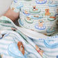 Two Piece Short Pajama Set | Poolside Pups Blue