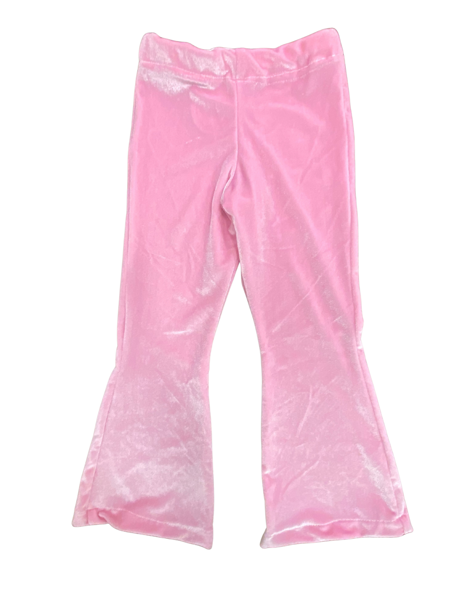 light pink velvet bell bottoms