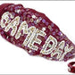 Maroon Sequin Headband with White Rhinestone Game Day