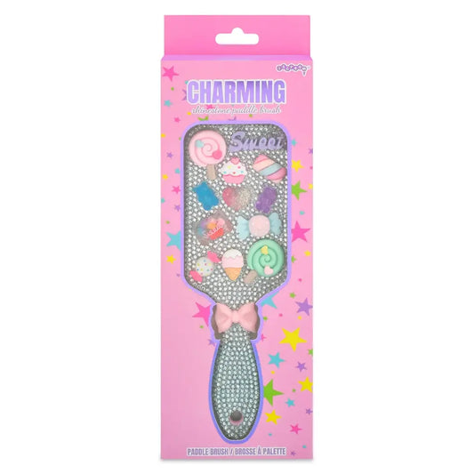 paddle brush with rhinestones