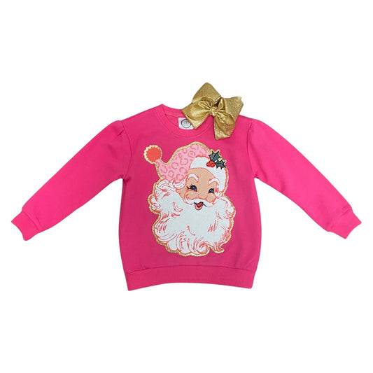 Pink sweatshirt with santa design 